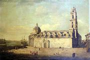 Dominic Serres The Cathedral at Havana, August-September 1762 oil painting on canvas